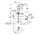 GROHE Eurostyle Single Lever Basin Mixer halfL Size 2