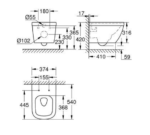 Euro Ceramic Wall Hung Wc With Pureguard 2